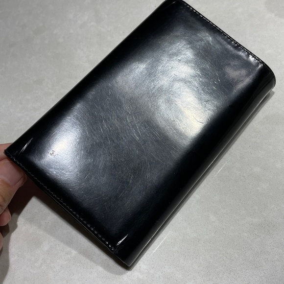 Ferragamo Continental wallet with Gancini clasp Patent Leather calfskin Black ⭐️ - Picture 16 of 17